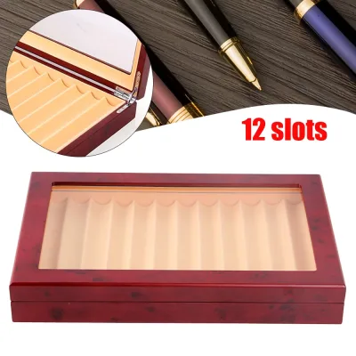 Boîte à stylos en bois, 12 emplacements – image 2