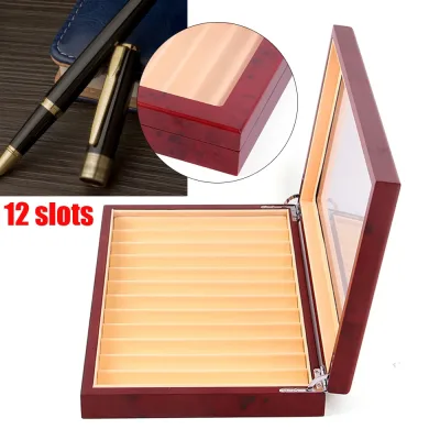 Boîte à stylos en bois, 12 emplacements – image 3