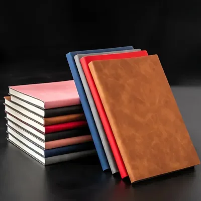 Carnet de notes A5 simili cuir ligné – image 3