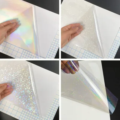 Film holographique A4 autocollant