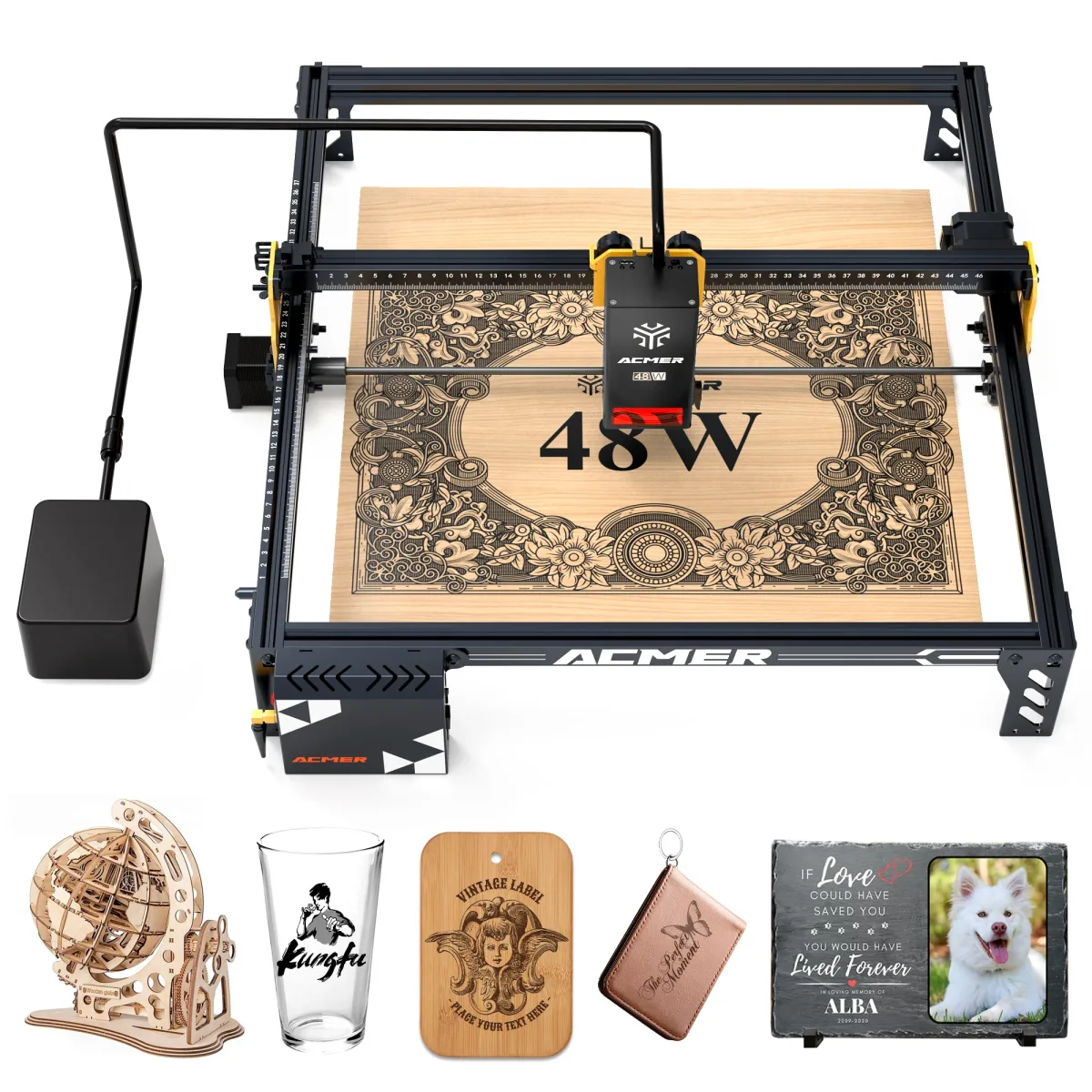 Graveur laser 48 W avec compresseur d'air