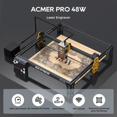 Graveur laser 48 W avec compresseur d'air – image 2