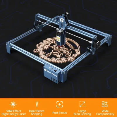 Graveur laser à diode 5,5 W bleu ciel – image 2