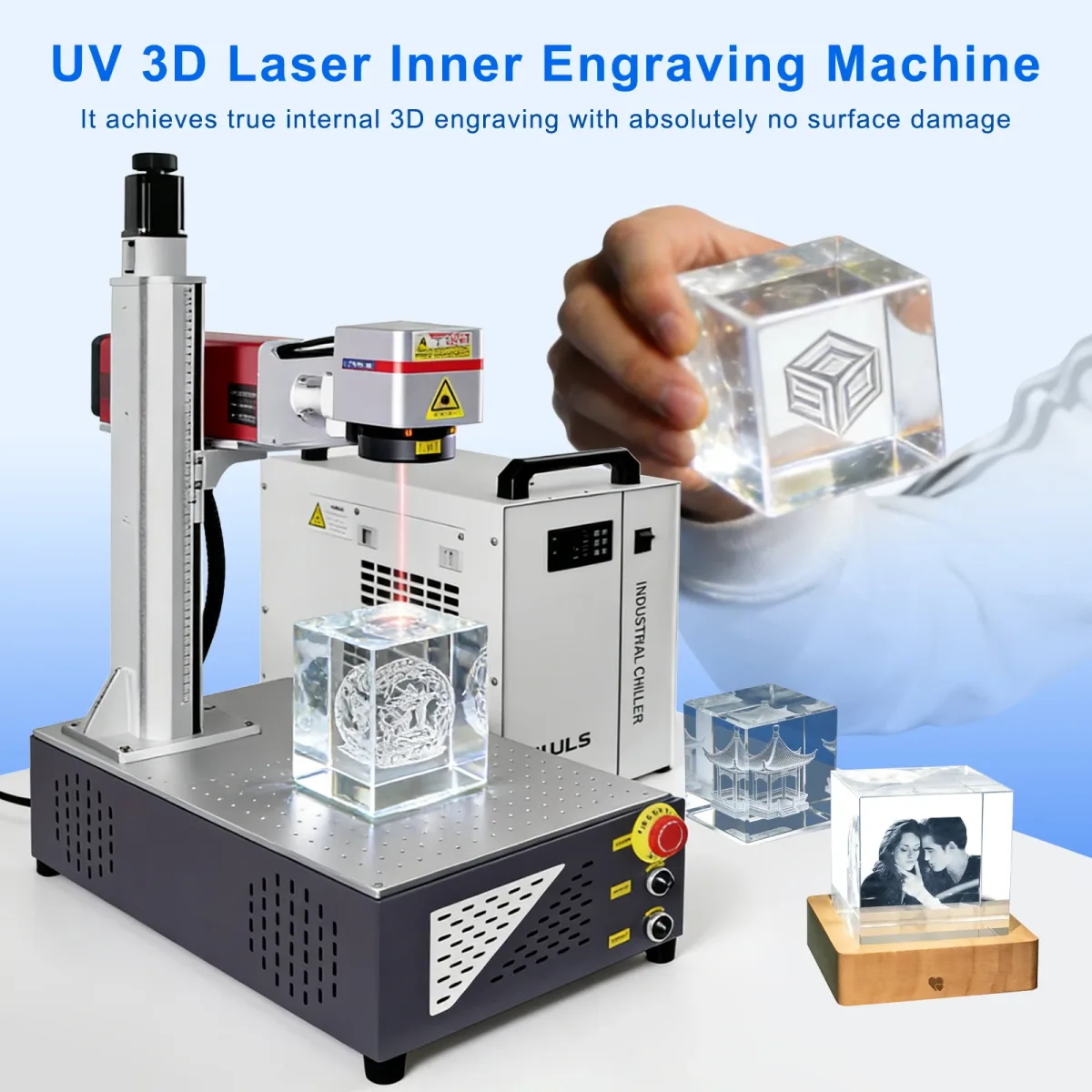 Machine de marquage laser UV 3D