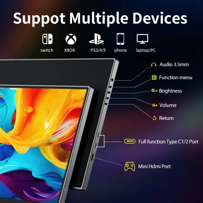Moniteur portable 15,6 pouces Full HD – image 2