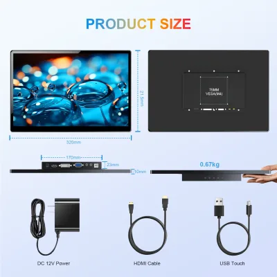 Moniteur portable tactile 14 pouces IPS – image 2