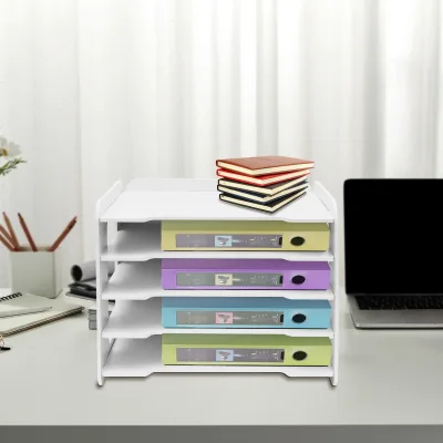 Organisateur de documents blanc 5 niveaux – image 2