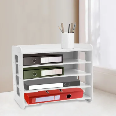 Organisateur de documents blanc 5 niveaux – image 3