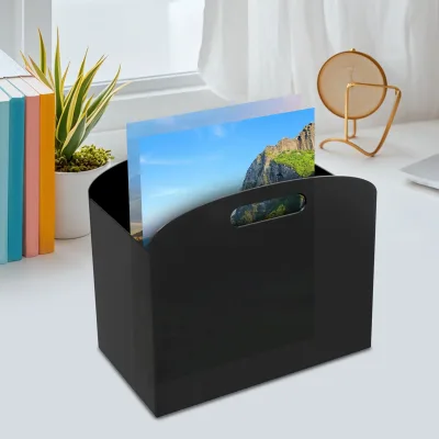 Porte-revues acrylique avec poignées